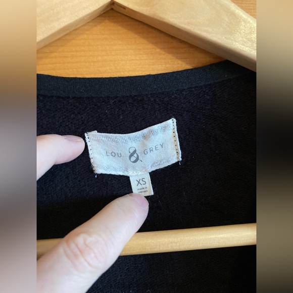 Lou & Grey Black jumpsuit, SIZE XS. Cozy, soft material EUC - Picture 2 of 6